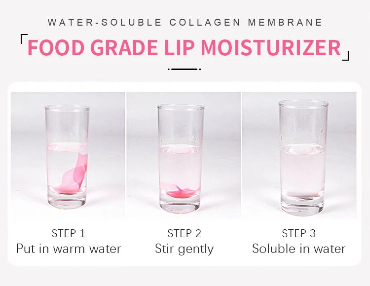 pink collagen lip sheet mask