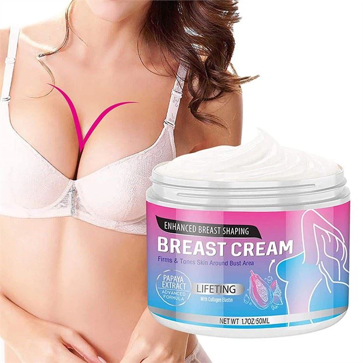 Crème rehaussante et modelante des seins