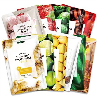 Masque facial en feuille de beauté blanchissant