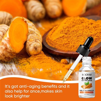 Anti - sérum de curcuma lueur vieillissant